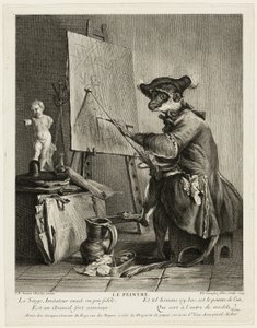 El pintor mono de Pierre Louis de Surugue