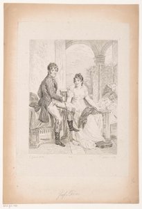 Retrato de Moritz von Fries y su esposa Colección de retratos históricos del barón Gérard (título de la serie) Colección de Retratos Historiques de Mr. le Baron Gerard (título de la serie) de Pierre Michel Adam