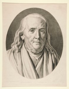 Benjamin Franklin, a partir de una escultura de Jean-Antoine Houdon de Pierre Michel Alix