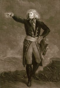 Napoleón Bonaparte como general en jefe del Ejército de Italia (1796-1797) - Grabado por Pierre Michel Alix (1762-1817) de Pierre Michel Alix
