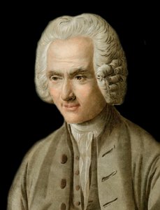 Retrato de Jean-Jacques Rousseau - grabado por Pierre Michel Alix