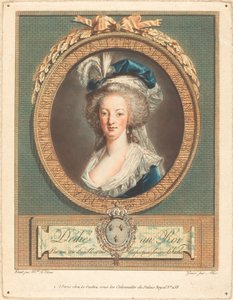 Reina María Antonieta, c. 1789 de Pierre Michel Alix