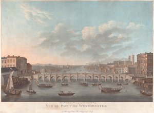 Vista del puente de Westminster de Pierre Michel Alix