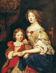 Una mujer y su hijo de Pierre Mignard