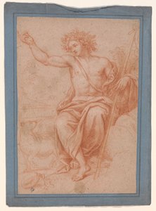 Studie von Apollo oder Johannes dem Täufer de Pierre Mignard