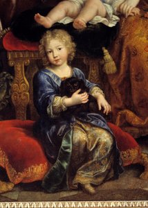 La familia de Luis de Francia (1661-1711), hijo de Luis XIV (1638-1715), conocido como el Gran Delfín, en 1687 de Pierre Mignard