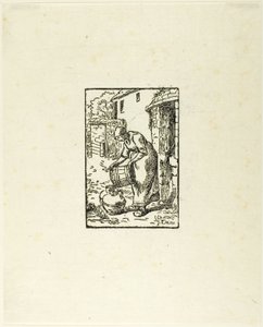 Mujer llenando regaderas de Pierre Millet