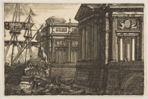 Escena de Puerto de Pierre Moreau