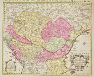 Mapa del Reino de Hungría, 1742