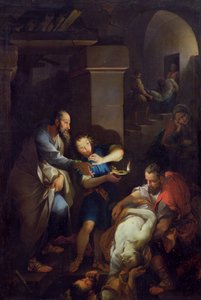 El entierro de Tobit por sus compatriotas, 1733 de Pierre Parrocel