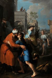 Despedida de Tobías a su suegro Ragüel de Pierre Parrocel
