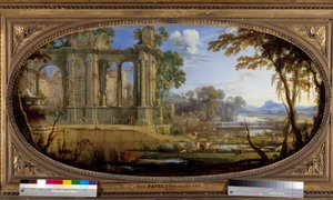 Paisaje compuesto con ruinas antiguas de Pierre Patel