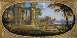 Paysage compose avec ruines antiques - Paisaje con ruinas antiguas ... de Pierre Patel