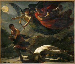 La Justicia y la Venganza divina persiguen el Crimen ... de Pierre Paul (attr. to) Prud