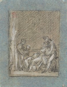 Estudio para una familia en desolación de Pierre Paul Prud