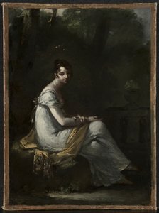 Mme. Dufresne, c.1816 (óleo sobre papel montado en tela)