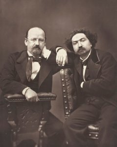 Émile Erckmann escritor francés, 1822-1899 y Alexandre Chatrian escritor francés, 1826-1890, c. 1876