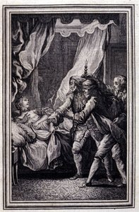 La Mandrágora - en “Cuentos y nuevas en verso” de Jean La Fontaine. 1776. Ilustración de P.P. Choffard