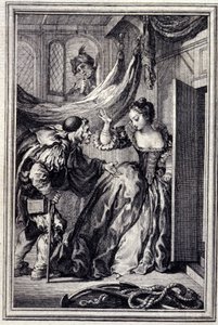 El Calendario de los Aniards - en Cuentos y nuevas en verso de Jean La Fontaine. 1776. Ilustración de P.P. Choffard de Pierre Philippe Choffard