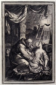 El diablo en el infierno. En “Cuentos y nuevas en verso” de Jean La Fontaine. 1776. Ilustración por P.P. Choffard.