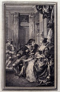 Le Magnifique - en “Cuentos y nuevas en verso” de Jean La Fontaine. 1776. Ilustración de P.P. Choffard de Pierre Philippe Choffard
