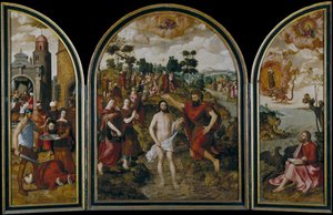 El tríptico de San Juan Bautista, 1549 de Pierre Pourbus