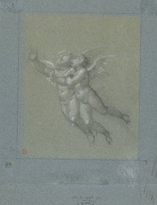 Dos putti voladores