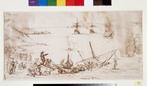 Embarque de tropas en la bahía de La Ciotat de Pierre Puget