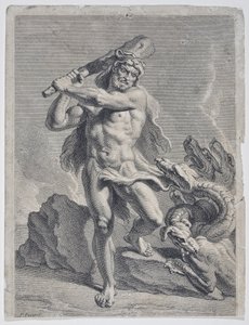 Hércules combatiendo a la hidra de Lerna