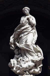 La Inmaculada Concepción, Santa María Inmaculada colocada en el altar de la capilla escenográfica 1669-70 de Pierre Puget