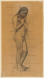 Un desnudo masculino de pie de Pierre Puvis de Chavannes