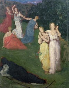 La Muerte y las Doncellas de Pierre Puvis de Chavannes