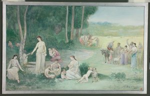 Verano de Pierre Puvis de Chavannes