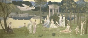 El bosque sagrado, amado por las artes y las musas, 1884-1889
