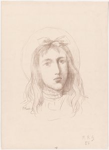 Tête de Jeune Fille de Pierre Puvis de Chavannes