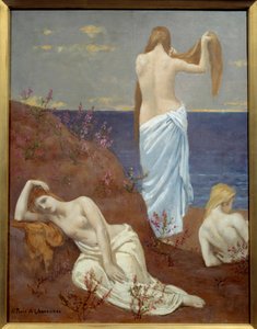 Jóvenes en la playa de Pierre Puvis de Chavannes