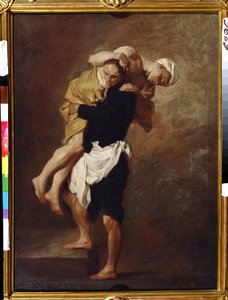 Dos cifras. Pintura de Pierre Subleyras (1699-1749). Óleo sobre lienzo, 66 x 49 cm, hacia 1736. El arte francés del siglo XVIII. Museo de Bellas Artes Pushkin, Moscú.