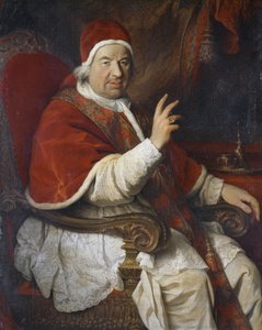 Retrato del Papa Benedicto XIV (1675-1758), pintura de Pierre Subleyras (1699-1749)