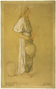 Estudio: Mujer con una jarra de Pierre Victor Galland