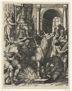 El toro de Phalaris de Pierre Woeiriot (II)