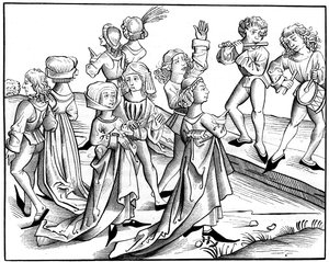 Baile de Nochebuena, 1493 de Pierre Wolgmuth