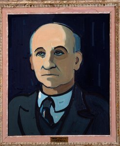 Retrato del poeta francés Max Jacob (1876-1944) Pintura de Pierre de Belay (1890-1947) Siglo XX Orleans. Museo de Bellas Artes de Pierre de Belay