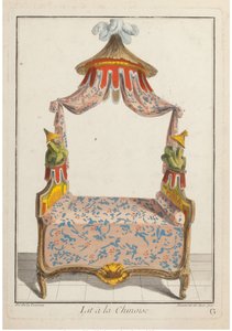 Lit à la Chinoise, ca 1788 de Pierre de La Mesangere