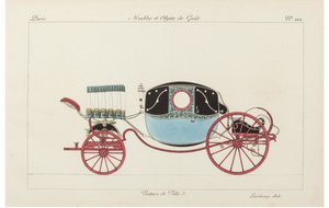 Coche de ciudad, 1800s de Pierre de La Mesangere