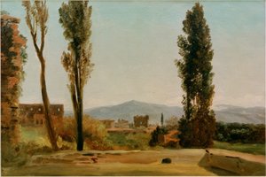En los jardines Farnesianos: Los tres álamos y el Monte