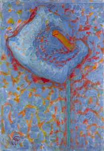 Lirio de Arum, 1908-1909 de Piet Mondrian