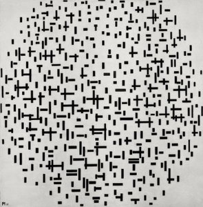 Composición en línea de Piet Mondrian