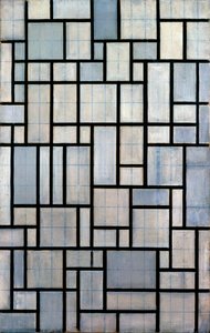 Composición con cuadrícula 2, 1915 de Piet Mondrian
