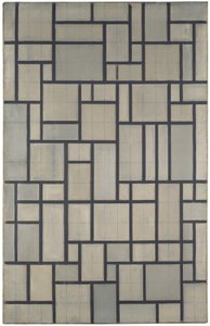 Composición con cuadrícula 2 de Piet Mondrian