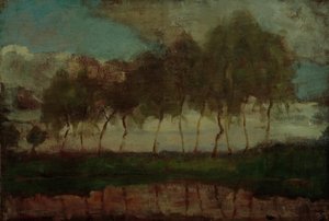 El Gein: Árboles junto al agua de Piet Mondrian